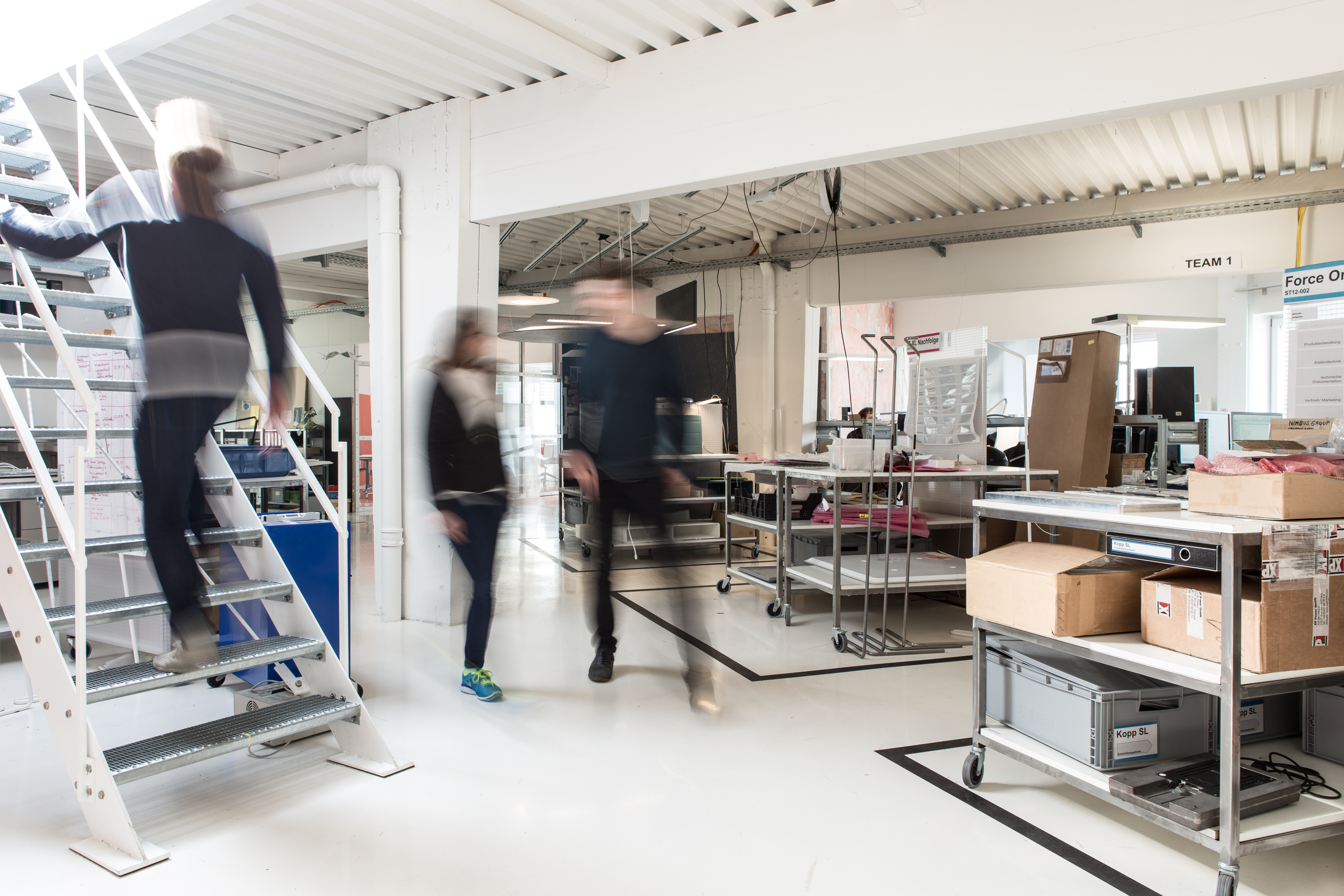 Designers and product developers work closely together in the recently redesigned "loft"